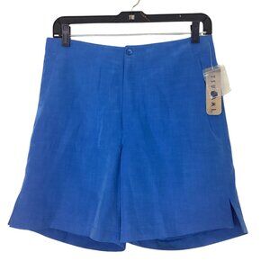 NWT Tsunami Shorts Women’s 6 Blue Rayon Flat Front